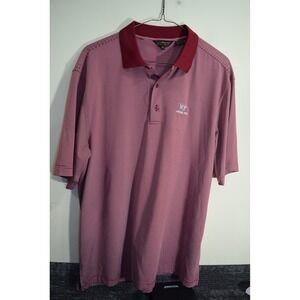 Vintage Virginia Tech VT Hokies Striped Polo Shirt MENS XL Professional Business